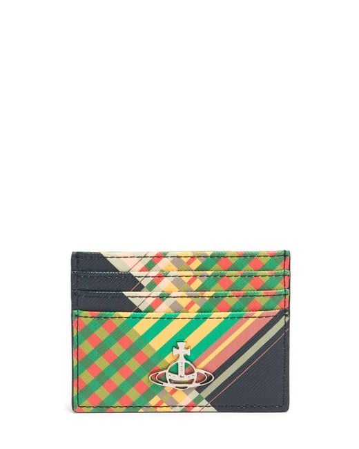 Vivienne Westwood Multicolor Saffiano Printed Card Holder