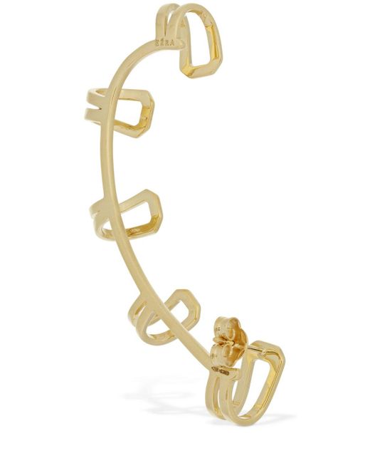 Eera Metallic Joelle 18kt Mono Ear Cuff