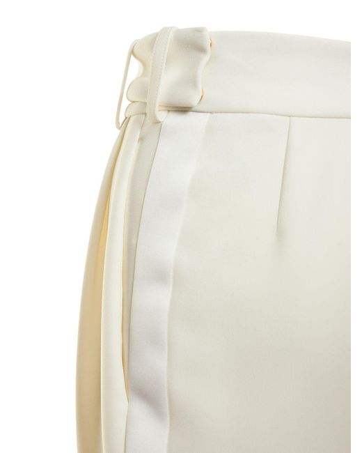 Alexandre Vauthier White Hochtaillierte Hose Aus Cady
