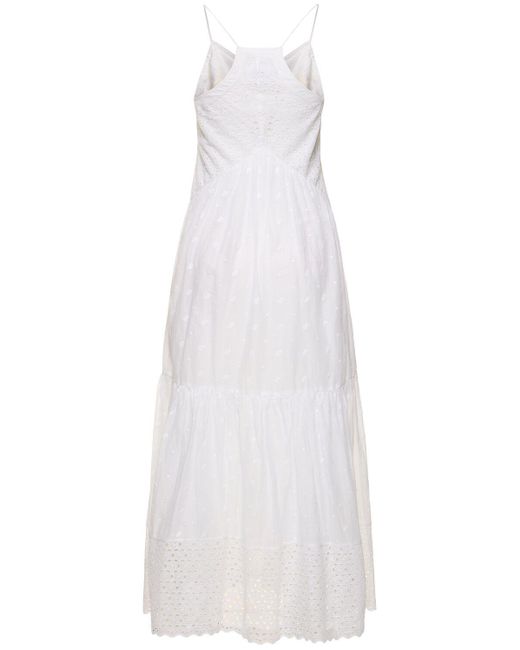 Vestito sabba in cotone / ricami di Isabel Marant in White