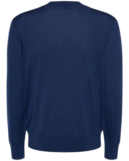 メンズ DSquared² ウールニットセーター Blue
