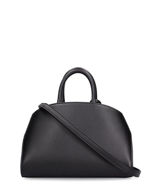 Ferragamo Black Mini Hug Leather Top Handle Bag