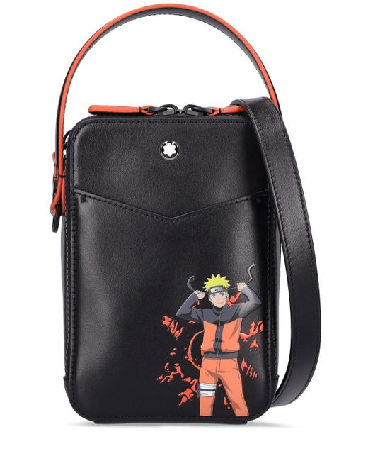 Montblanc Black Mini Mst Selection Naruto Crossbody Bag for men
