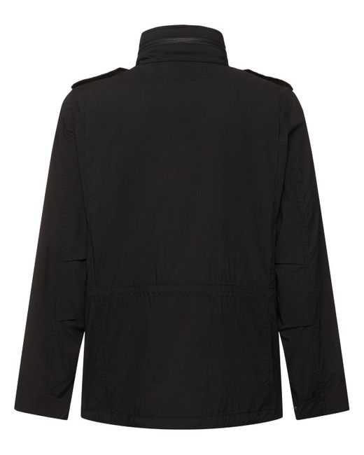 Aspesi Black Minifield Cotton Blend Poplin Jacket for men