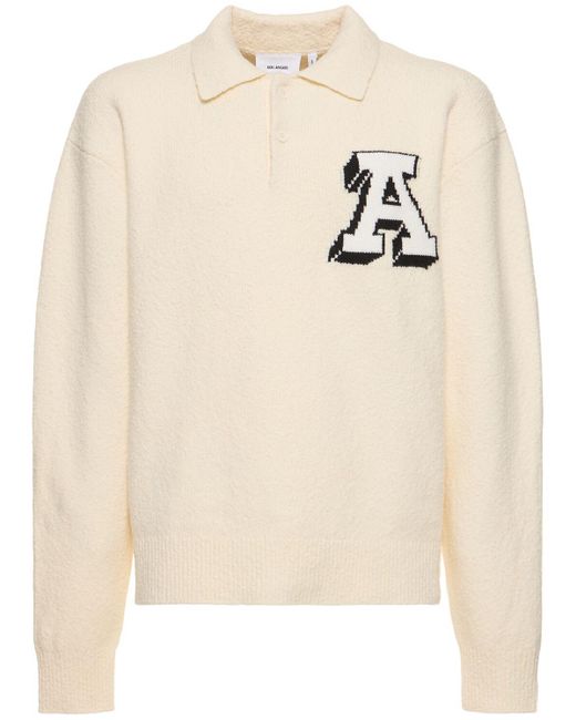 Axel Arigato Natural Team Polo Cotton Blend Sweater for men