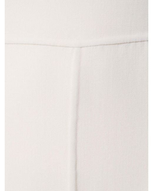 Michael Kors White Stretch Wool Crepe Jumpsuit