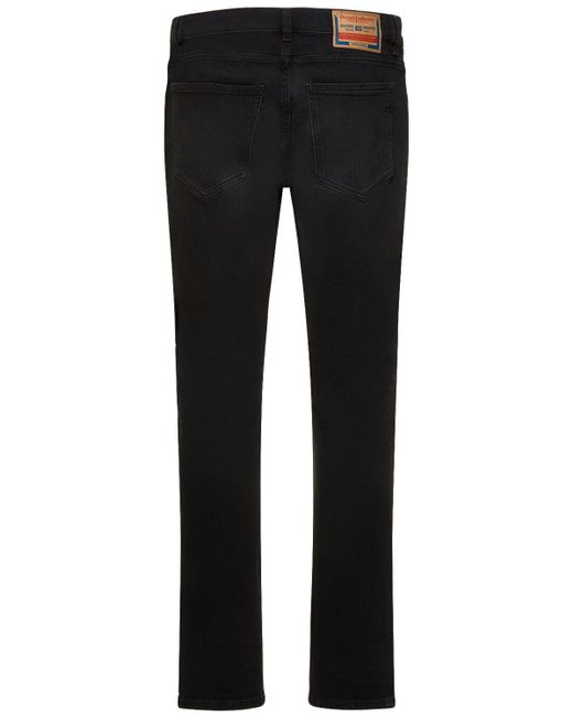 DIESEL Black D-Strukt Cotton Denim Slim Fit Jeans for men