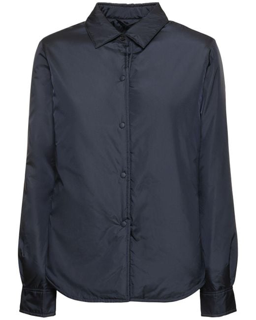 Aspesi Blue Glue Nylon Shirt Jacket