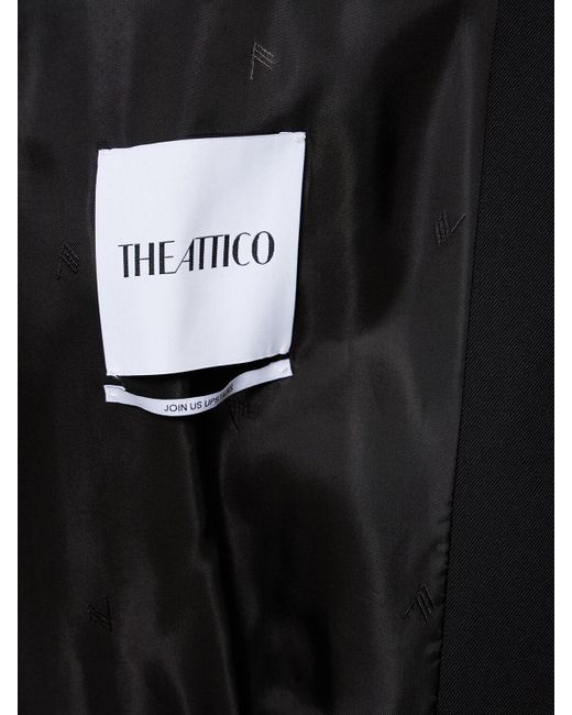 Veste bomber en gabardine à capuche The Attico en coloris Black