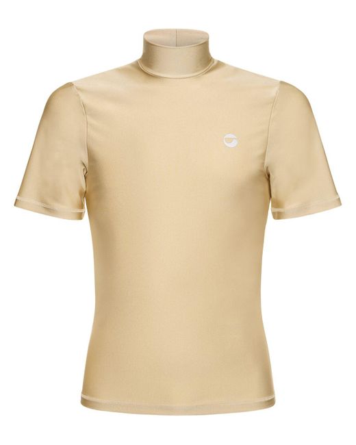 T-shirt manches courtes à col montant avec logo Coperni pour homme en coloris Natural