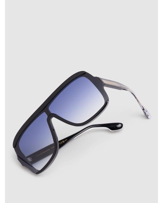 Victoria Beckham Blue Vb Chain Core Wire Acetate Sunglasses