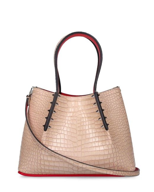 Cabarock small - Tote bag - Alligator embossed calf leather and