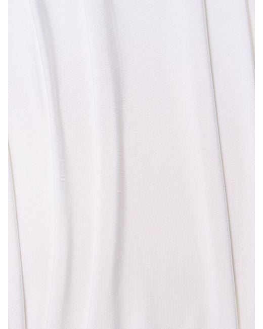 Magda Butrym White Jersey Long Sleeve Top