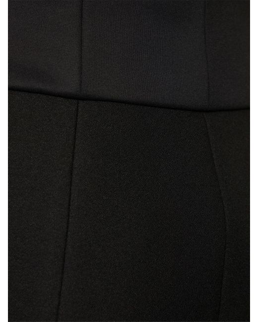MSGM Black Embellished Crepe Jumpsuit