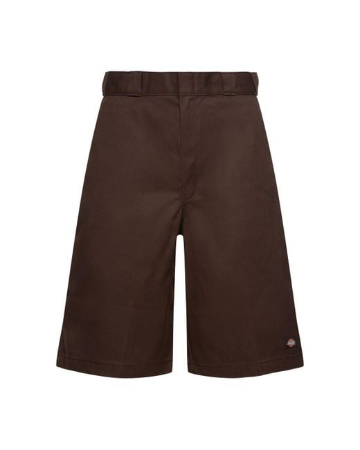 Dickies Brown 13" Multi-pocket Cotton Blend Shorts for men