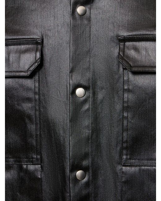 Chemise oversize en coton Rick Owens pour homme en coloris Black