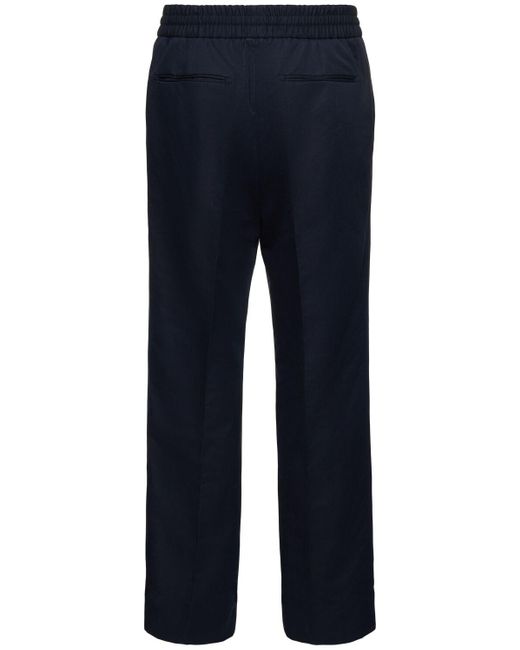 Brioni Blue Asolo Cotton & Linen Sweatpants for men