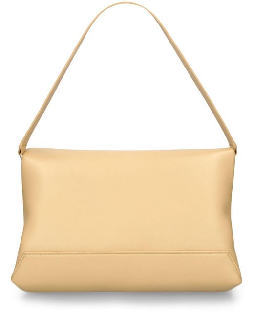 Victoria Beckham Natural Chain Leather Pouch