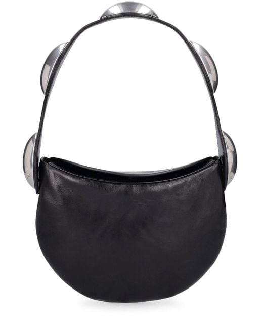 Alexander Wang Black Dome Multi Carry Leather Shoulder Bag