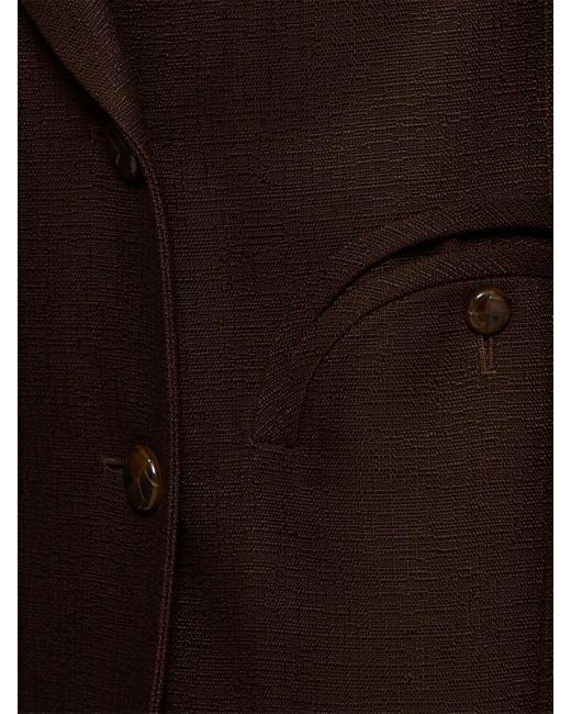 Blazé Milano Brown Ariosa Everyday Viscose Blazer