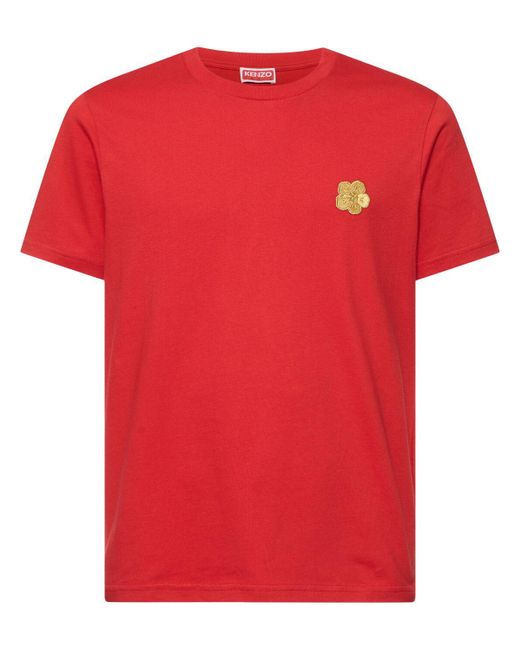 メンズ KENZO Boke Flower コットンtシャツ Red