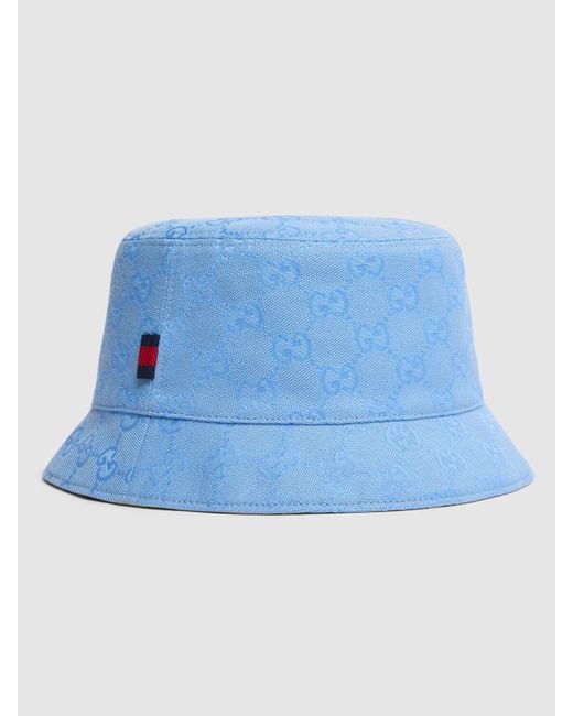Gucci Blue gg Canvas Bucket Hat