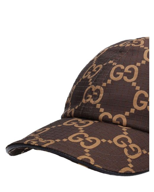 Gucci Baseballkappe Aus Gg-ripstop-nylon in Brown für Herren