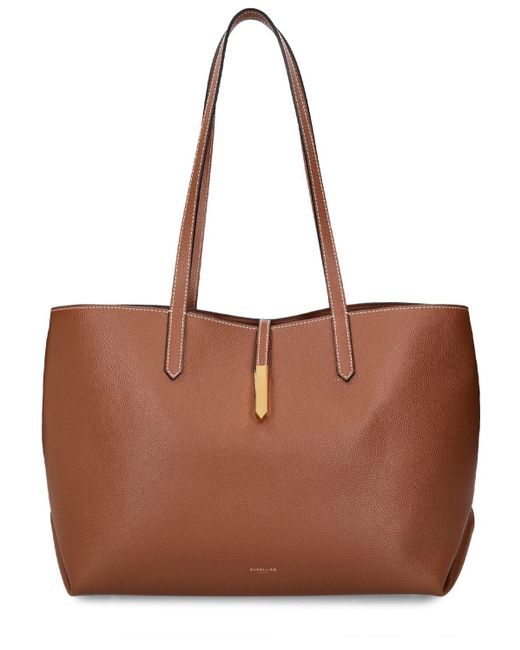 DeMellier London Tokyo Tote グレインレザーバッグ Brown