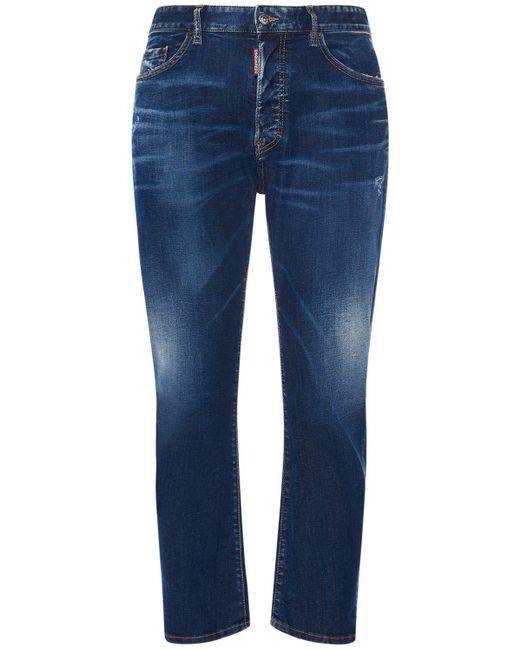 DSquared² Blue Bro Stretch Cotton Denim Jeans for men