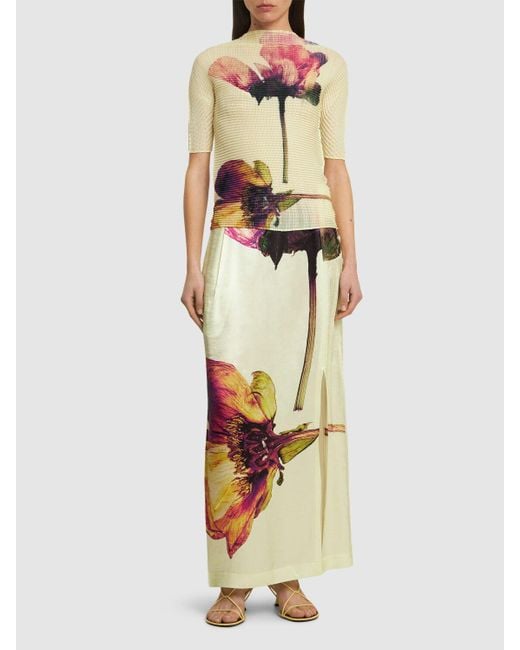 Mujer Top Plisado Issey Miyake de color Pink