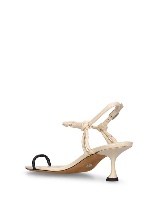 Proenza Schouler Natural 65mm Leather Toe Ring Sandals