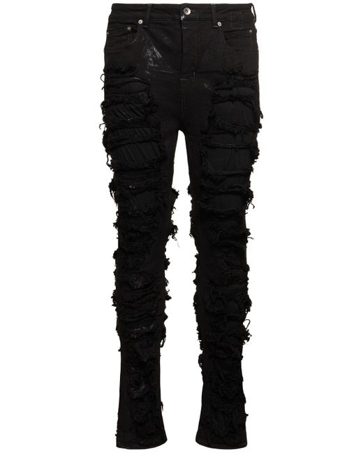 Jeans con aberturas Rick Owens de hombre de color Black