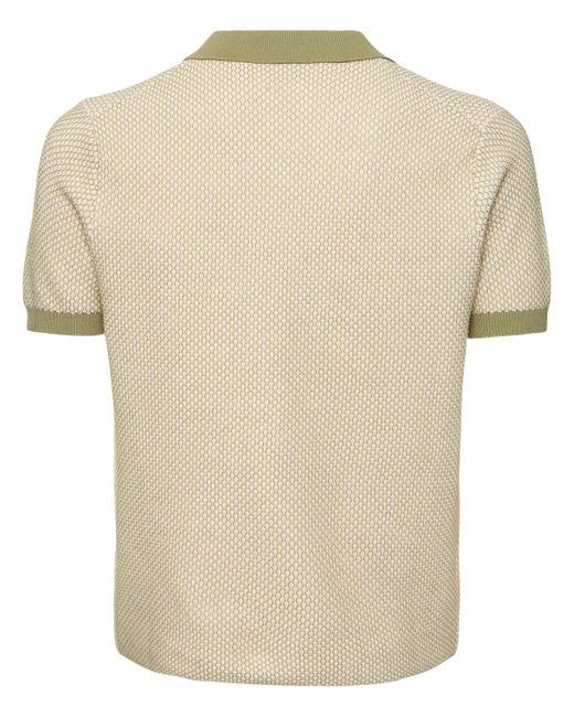 Polo regular fit in maglia di cotone di Aspesi in Natural da Uomo