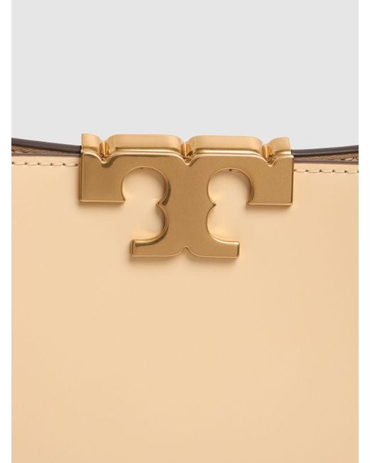 Tory Burch Mini Eleanor ブラッシュドレザーサッチェルバッグ Natural