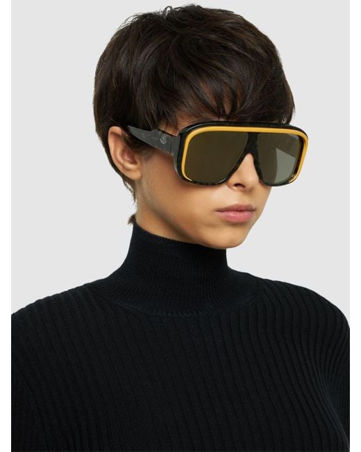 Moncler Multicolor Vintage-inspired Shield Sunglasses