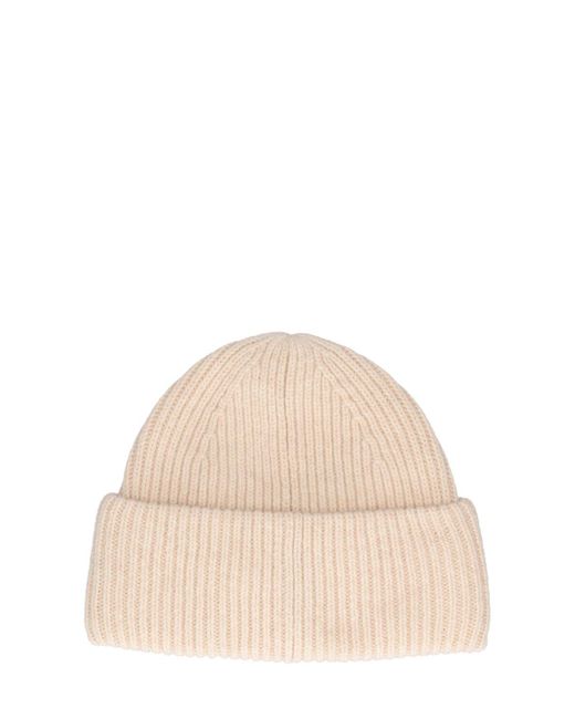 Acne Natural Pana Face Wool Beanie for men