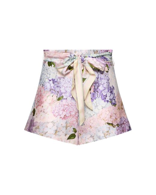 Zimmermann Dawning シルクショートパンツ White