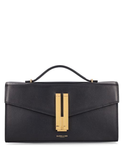 DeMellier Black Vancouver Smooth Leather Clutch