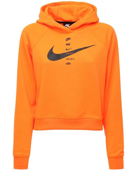 bright orange nike sweatshirt