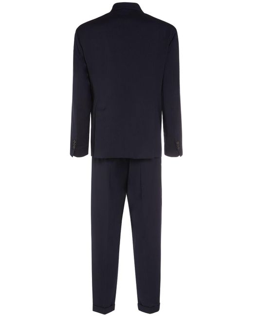 DSquared² Blue Cipro Fit Single Breasted Wool Suit for men