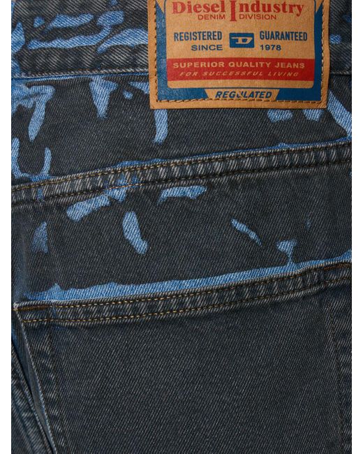 DIESEL Blue 1996 D-Sire Painted Wide Jeans