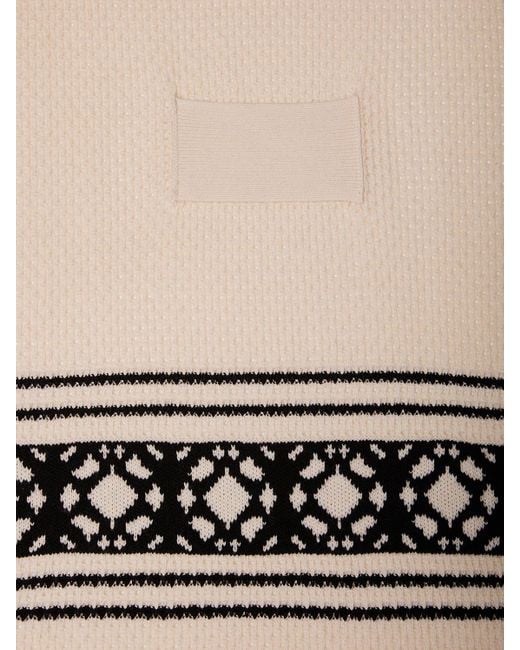 Cardigan peplo in lana e cashmere di Max Mara in White