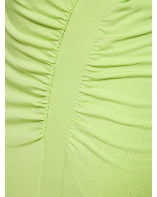 Vestito midi metle in jersey di misto cotone di ROTATE BIRGER CHRISTENSEN in Green