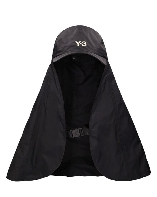 Casquette avec foulard intégré ut Y-3 en coloris Black