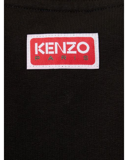 Sweat-shirt en coton brossé boke flower KENZO en coloris Black
