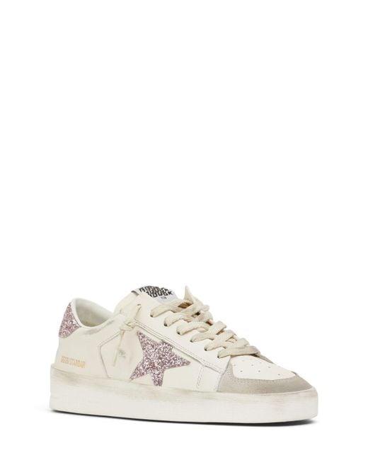 Golden Goose Deluxe Brand White 30mm Stardan Nappa Leather Sneakers