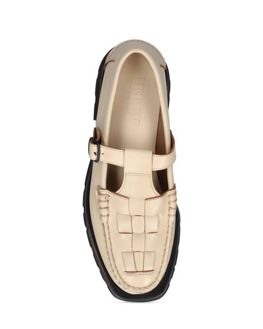Hereu White 25Mm Soller Sport Leather Loafers