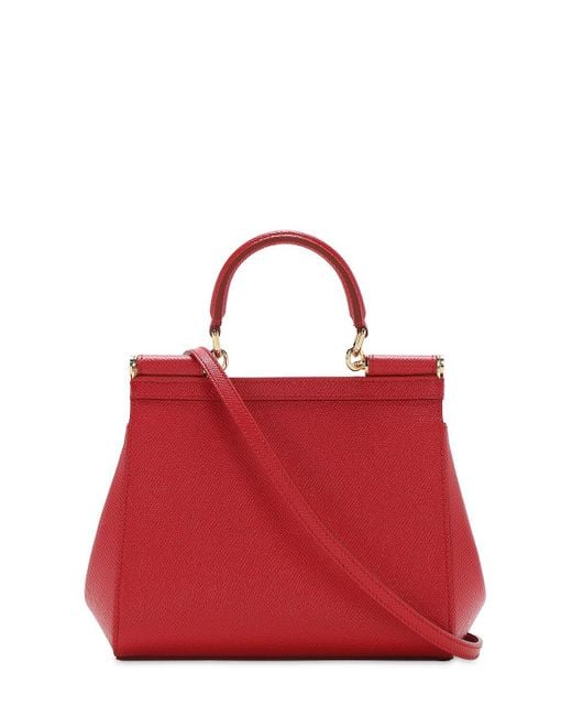 トートバッグ Dolce & Gabbana Dauphine Leather Red Medium Sicily Bag 18872645_44812447_600.jpg