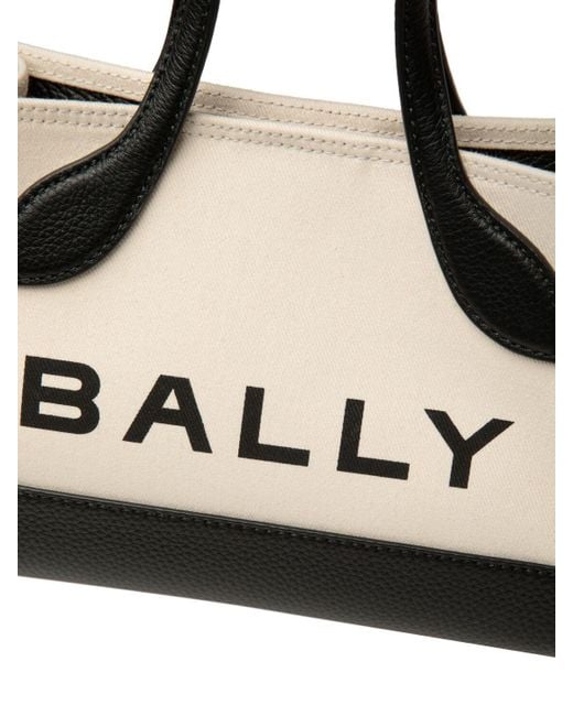 Bally Black Bar Keep On Logo-print Tote