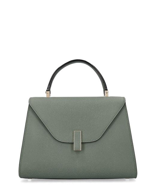 Valextra Green Medium Iside Soft Grained Leather Bag